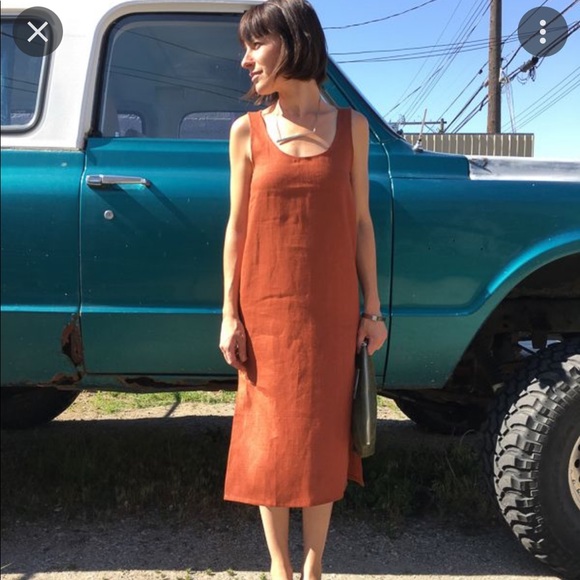 Ursa Minor Chaouen Black Linen Dress XS - Picture 7 of 7